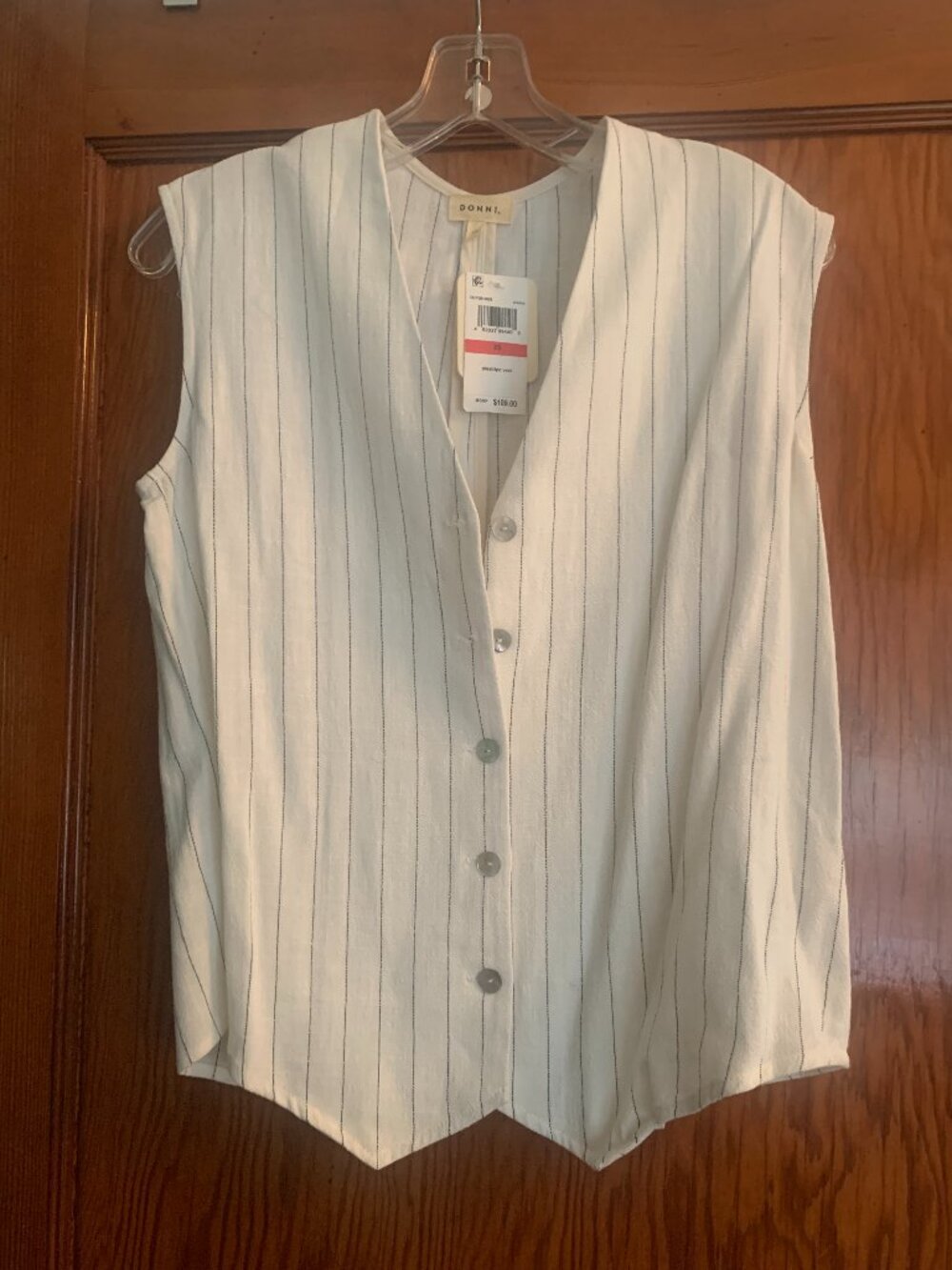 NWT DONNI Pinstripe Vest